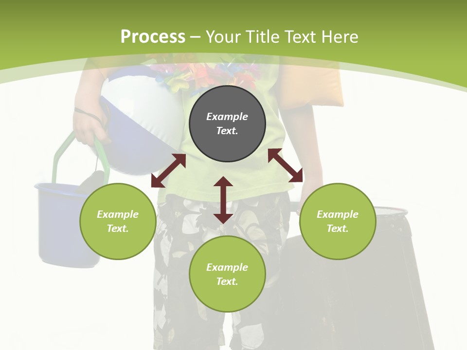 This Boy Is Ready To Go On Summer Vacation. PowerPoint Template