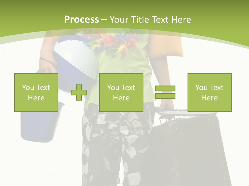 This Boy Is Ready To Go On Summer Vacation. PowerPoint Template