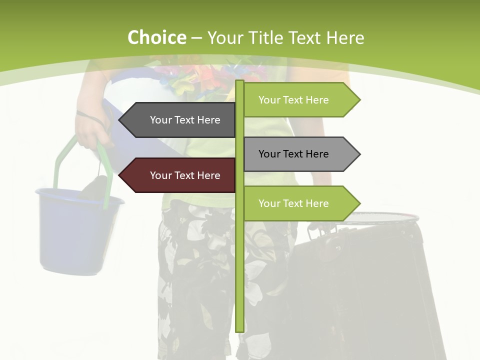 This Boy Is Ready To Go On Summer Vacation. PowerPoint Template