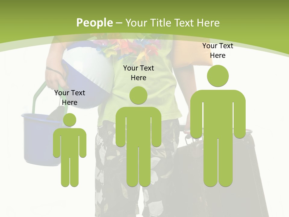 This Boy Is Ready To Go On Summer Vacation. PowerPoint Template