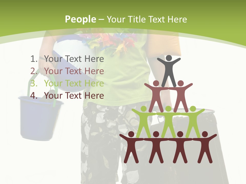 This Boy Is Ready To Go On Summer Vacation. PowerPoint Template