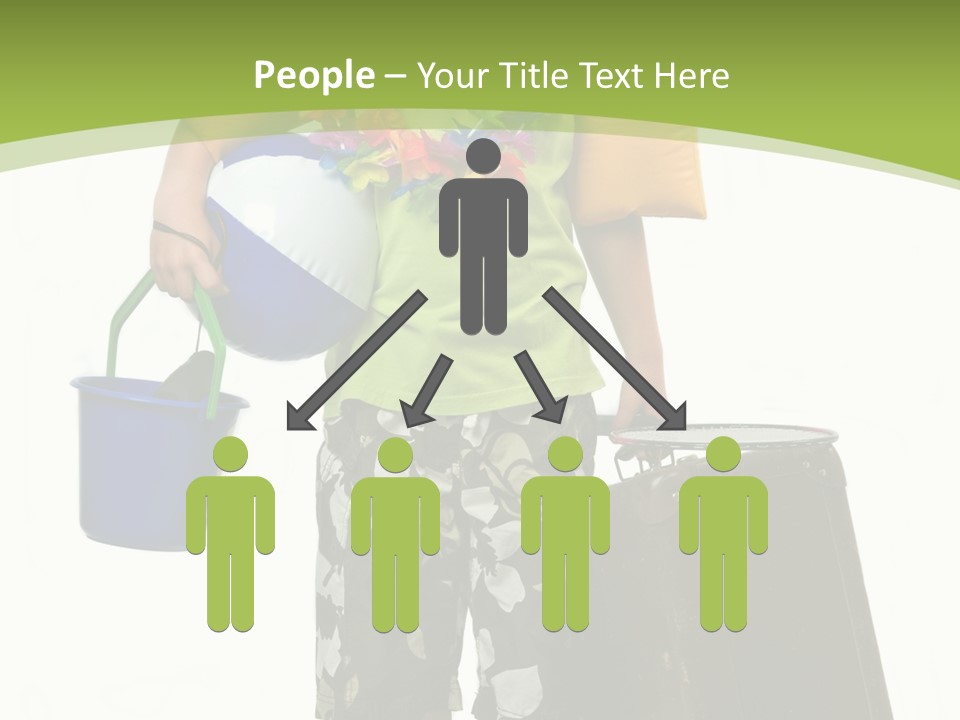 This Boy Is Ready To Go On Summer Vacation. PowerPoint Template