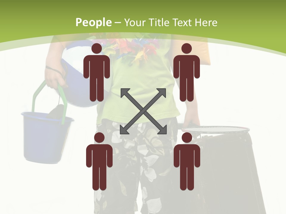 This Boy Is Ready To Go On Summer Vacation. PowerPoint Template