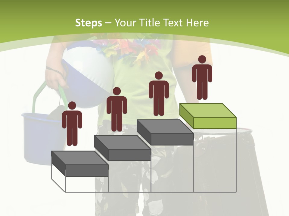 This Boy Is Ready To Go On Summer Vacation. PowerPoint Template