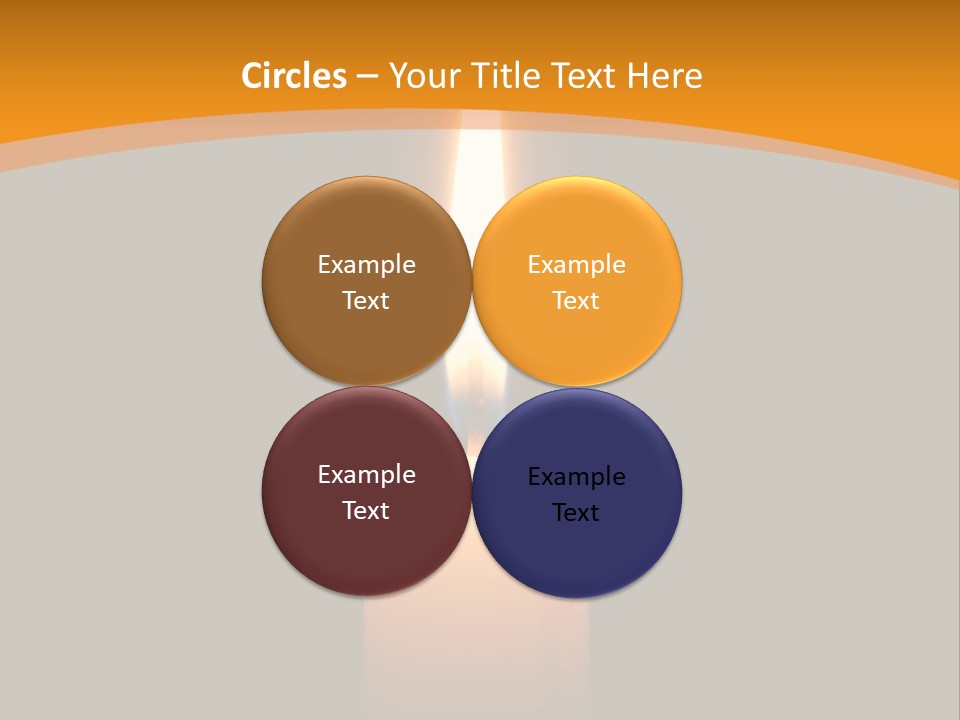 A Lit Candle With A Black Background PowerPoint Template