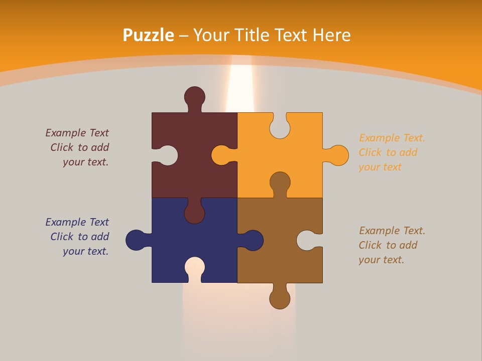 A Lit Candle With A Black Background PowerPoint Template