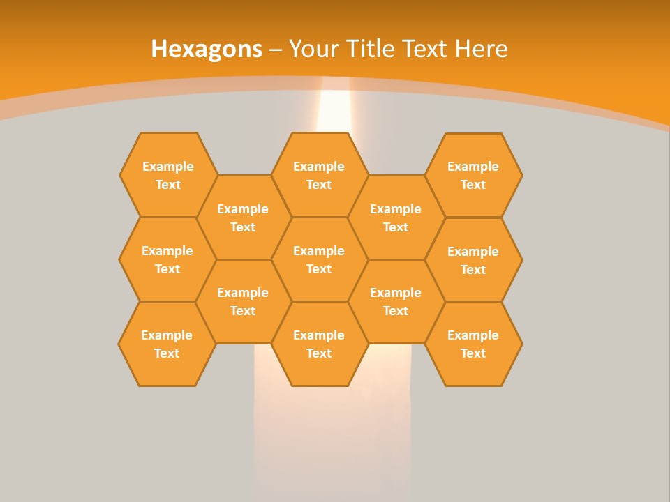 A Lit Candle With A Black Background PowerPoint Template