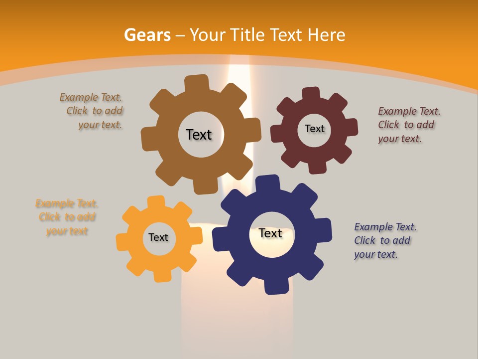 A Lit Candle With A Black Background PowerPoint Template