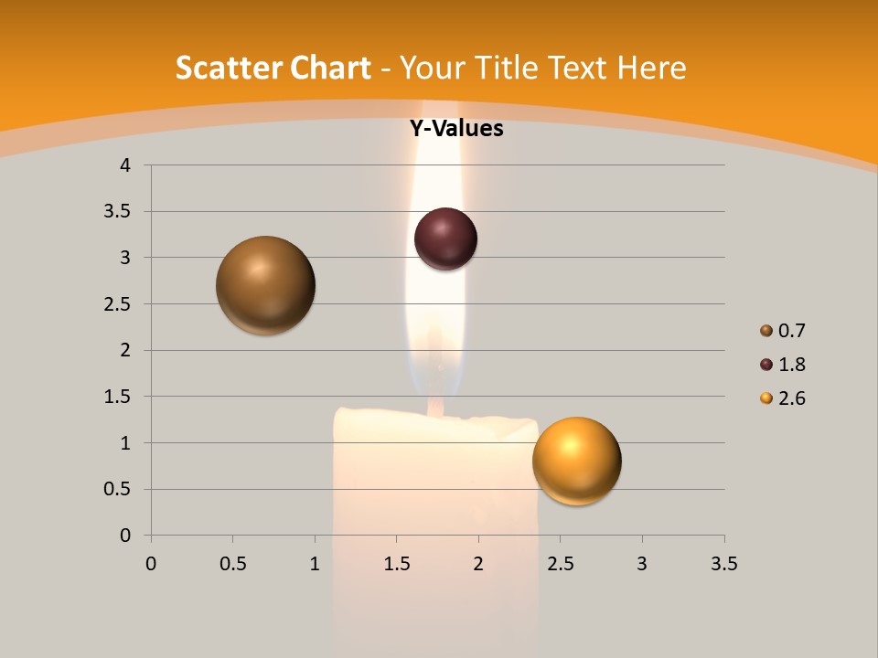 A Lit Candle With A Black Background PowerPoint Template