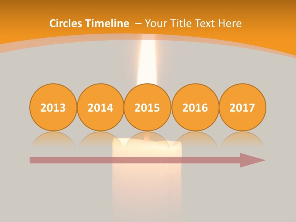 A Lit Candle With A Black Background PowerPoint Template