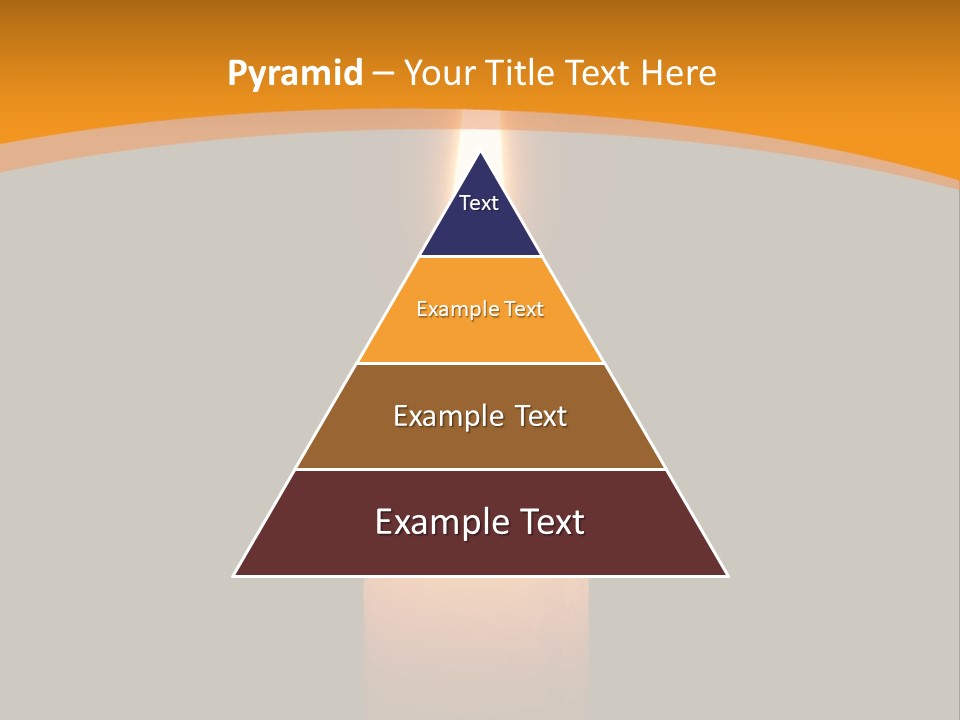 A Lit Candle With A Black Background PowerPoint Template