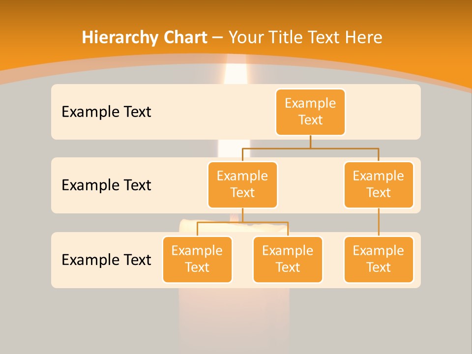 A Lit Candle With A Black Background PowerPoint Template