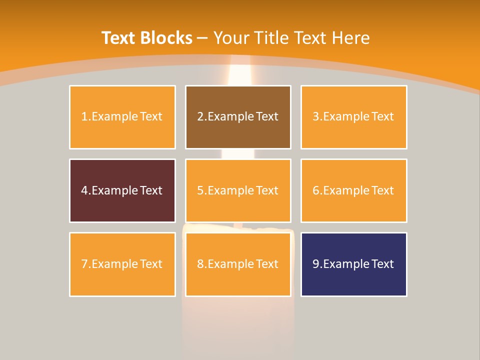 A Lit Candle With A Black Background PowerPoint Template