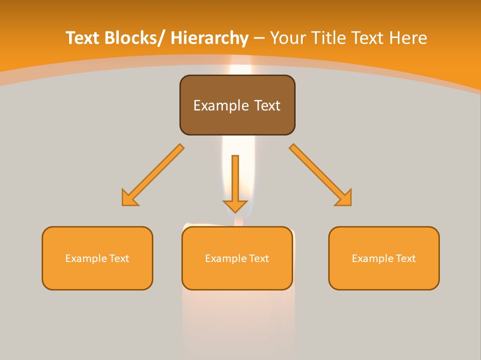 A Lit Candle With A Black Background PowerPoint Template