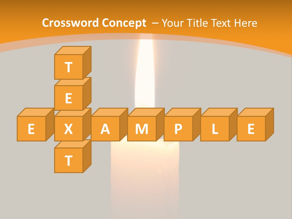 A Lit Candle With A Black Background PowerPoint Template