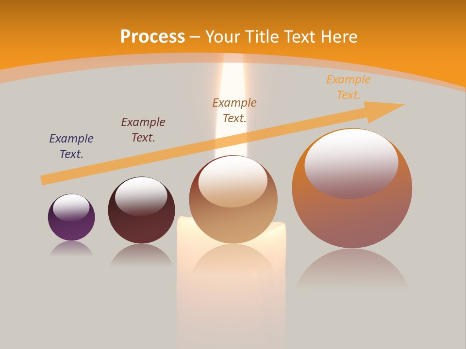 A Lit Candle With A Black Background PowerPoint Template