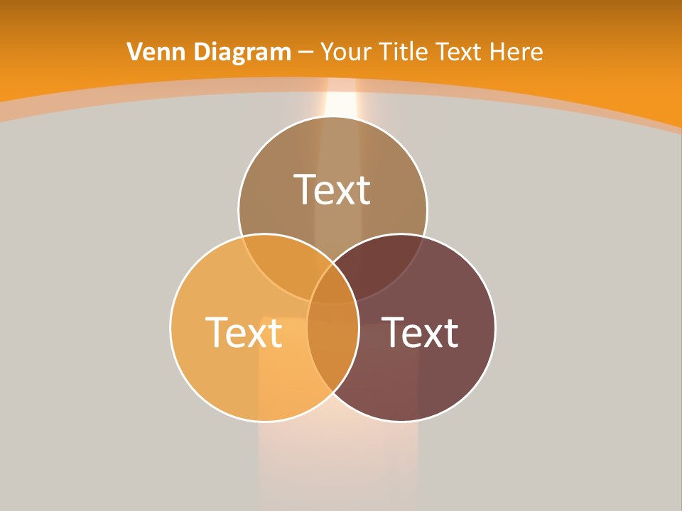 A Lit Candle With A Black Background PowerPoint Template