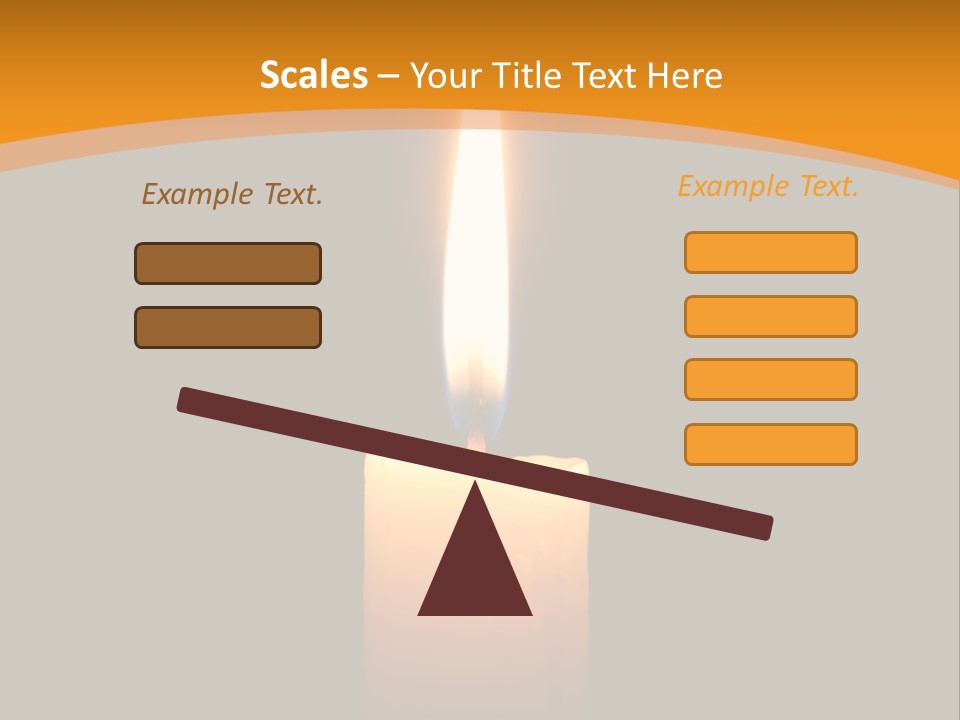 A Lit Candle With A Black Background PowerPoint Template