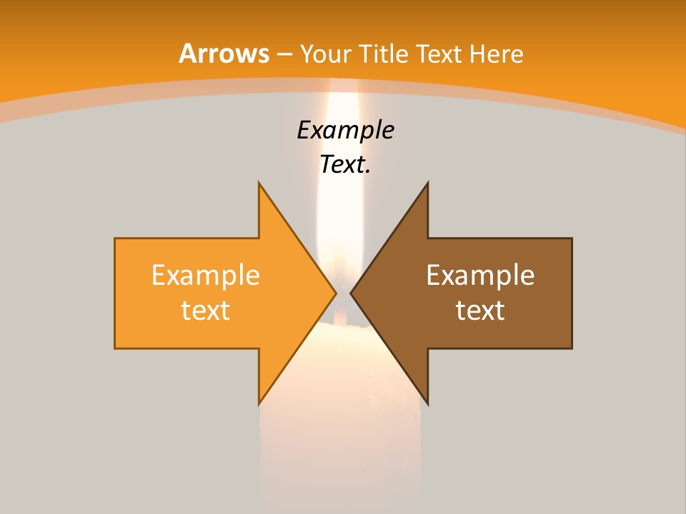 A Lit Candle With A Black Background PowerPoint Template