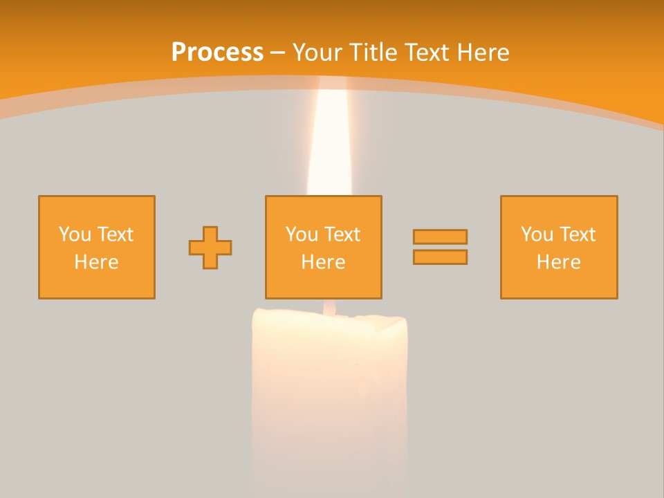 A Lit Candle With A Black Background PowerPoint Template