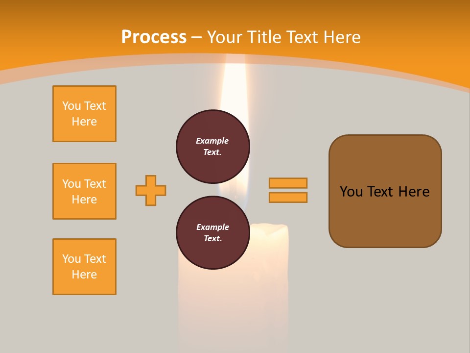A Lit Candle With A Black Background PowerPoint Template