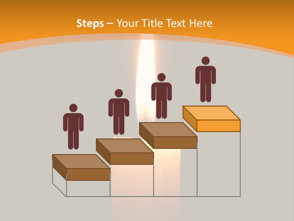 A Lit Candle With A Black Background PowerPoint Template