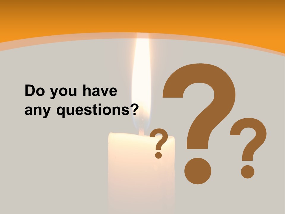 A Lit Candle With A Black Background PowerPoint Template