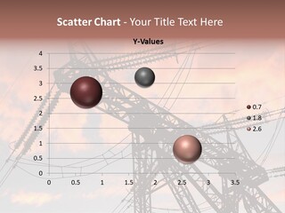 The Electric Line On Sky Background At Sunset PowerPoint Template