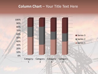 The Electric Line On Sky Background At Sunset PowerPoint Template