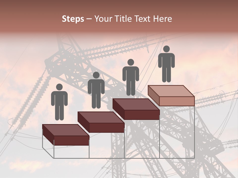 The Electric Line On Sky Background At Sunset PowerPoint Template