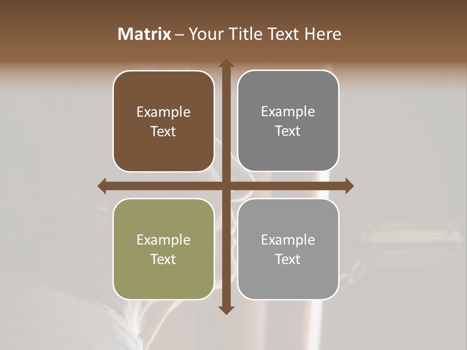 Senior Woman Using A Security Chain On Front Door PowerPoint Template