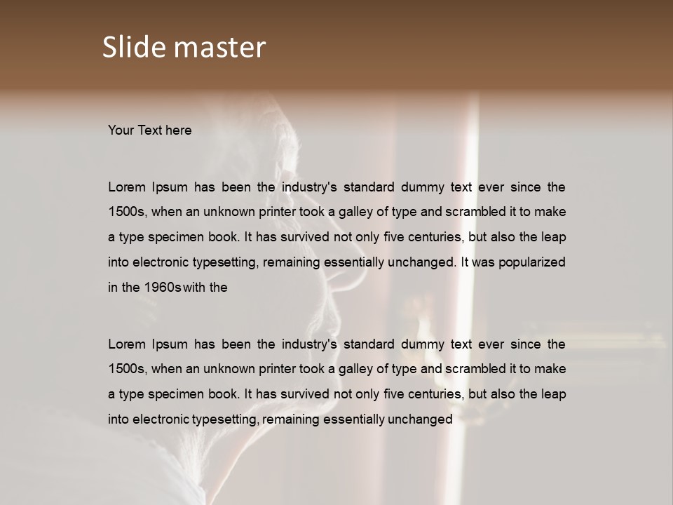 Senior Woman Using A Security Chain On Front Door PowerPoint Template