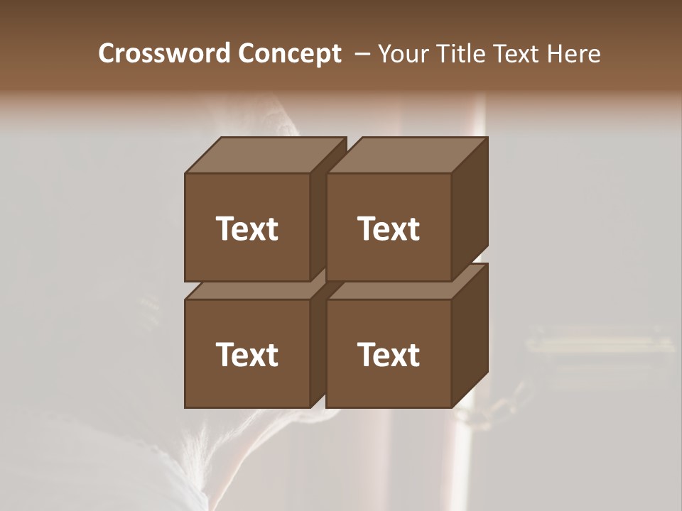 Senior Woman Using A Security Chain On Front Door PowerPoint Template