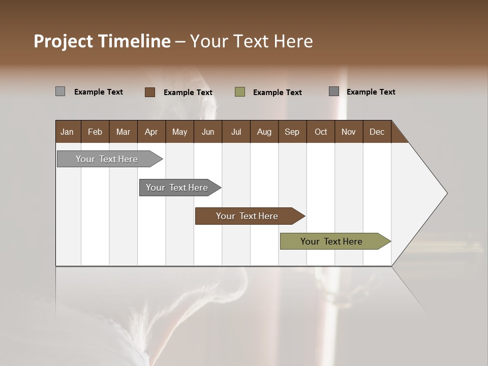 Senior Woman Using A Security Chain On Front Door PowerPoint Template