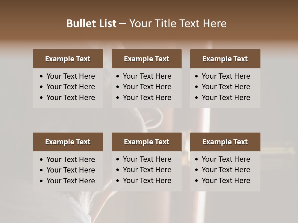 Senior Woman Using A Security Chain On Front Door PowerPoint Template