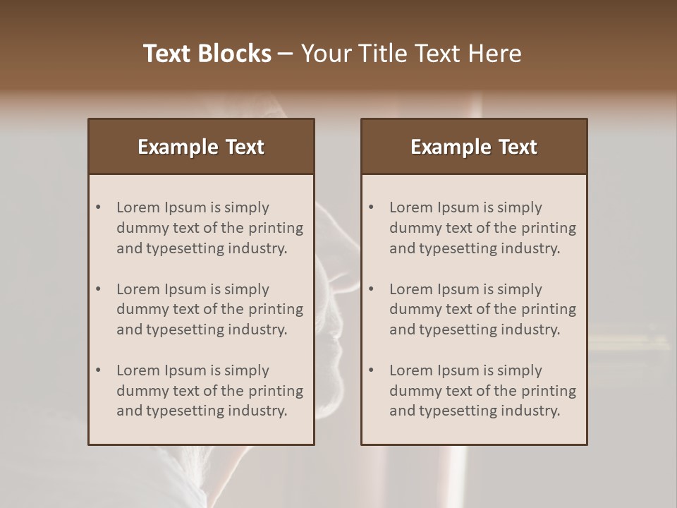 Senior Woman Using A Security Chain On Front Door PowerPoint Template
