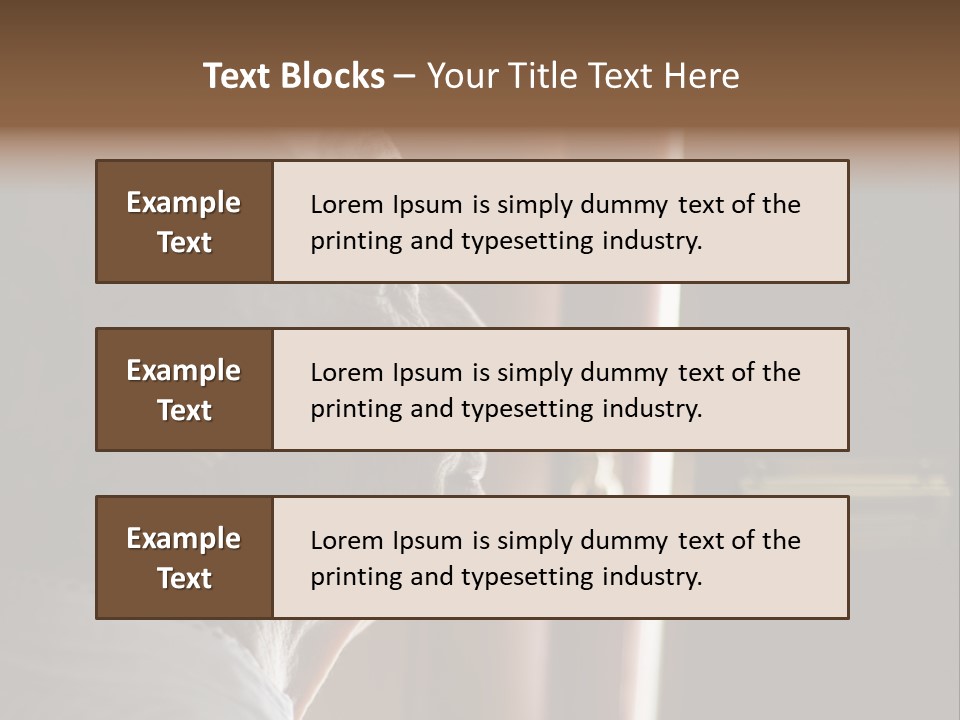 Senior Woman Using A Security Chain On Front Door PowerPoint Template