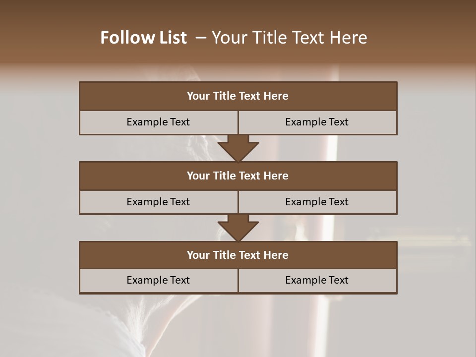 Senior Woman Using A Security Chain On Front Door PowerPoint Template