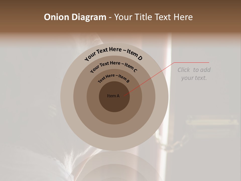 Senior Woman Using A Security Chain On Front Door PowerPoint Template