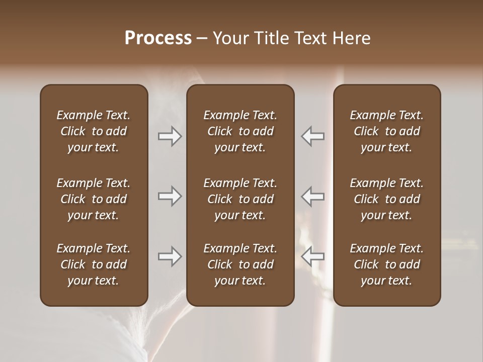 Senior Woman Using A Security Chain On Front Door PowerPoint Template