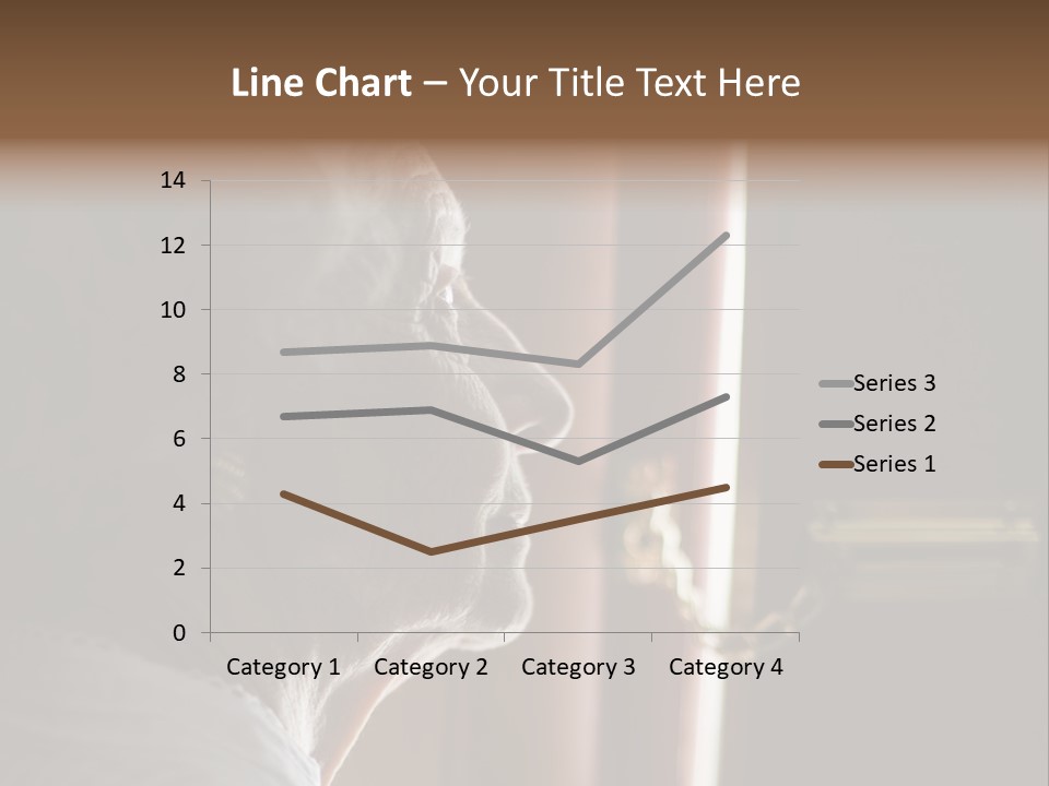 Senior Woman Using A Security Chain On Front Door PowerPoint Template
