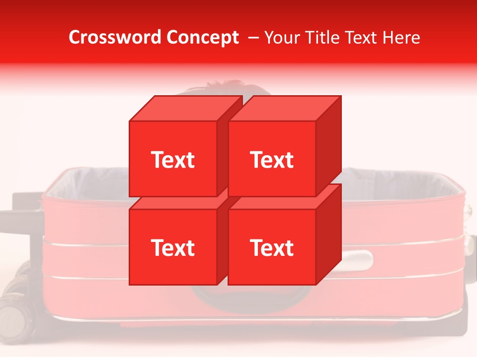 Puppy In The Suitcase PowerPoint Template