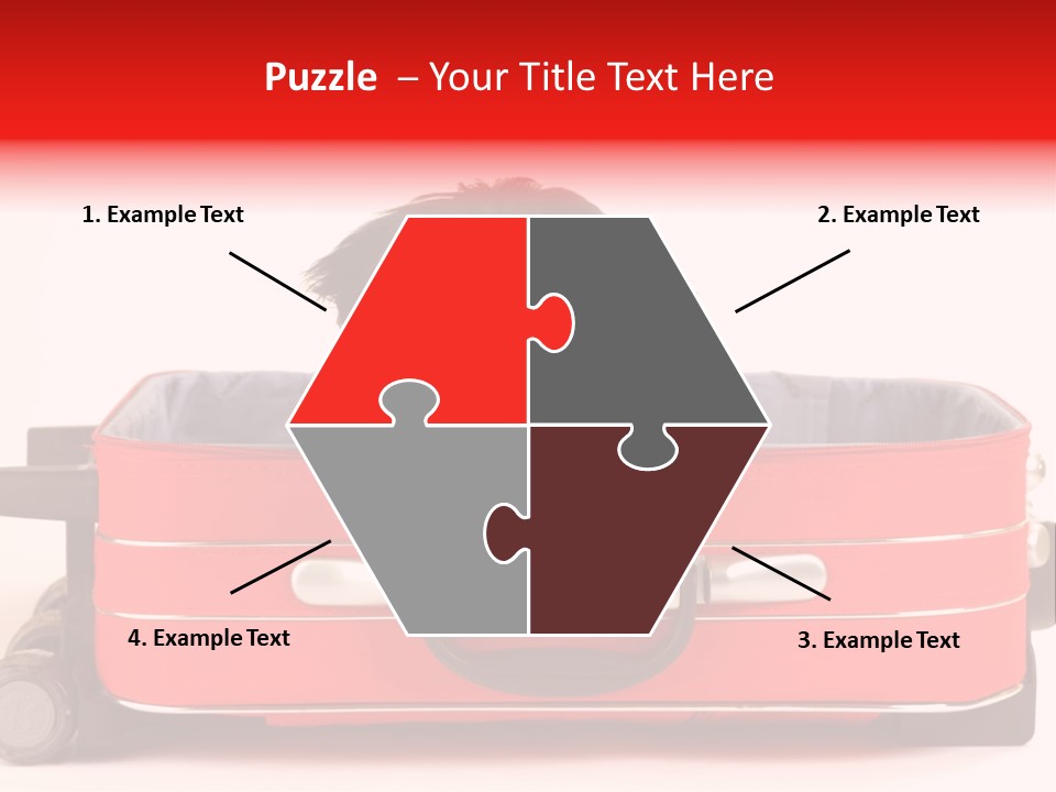 Puppy In The Suitcase PowerPoint Template