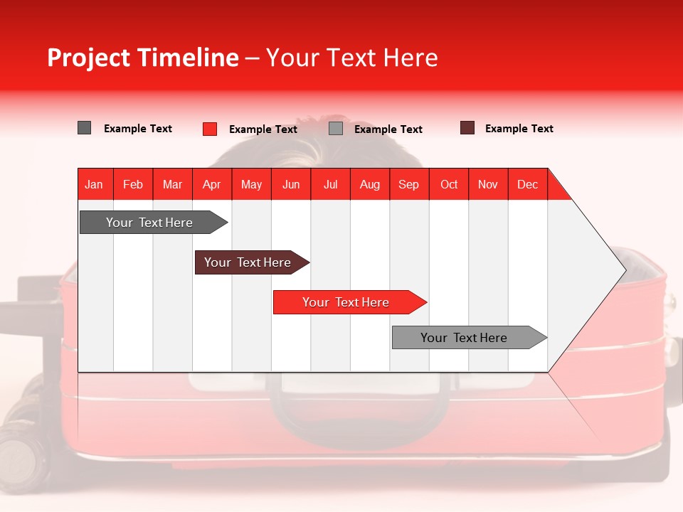 Puppy In The Suitcase PowerPoint Template