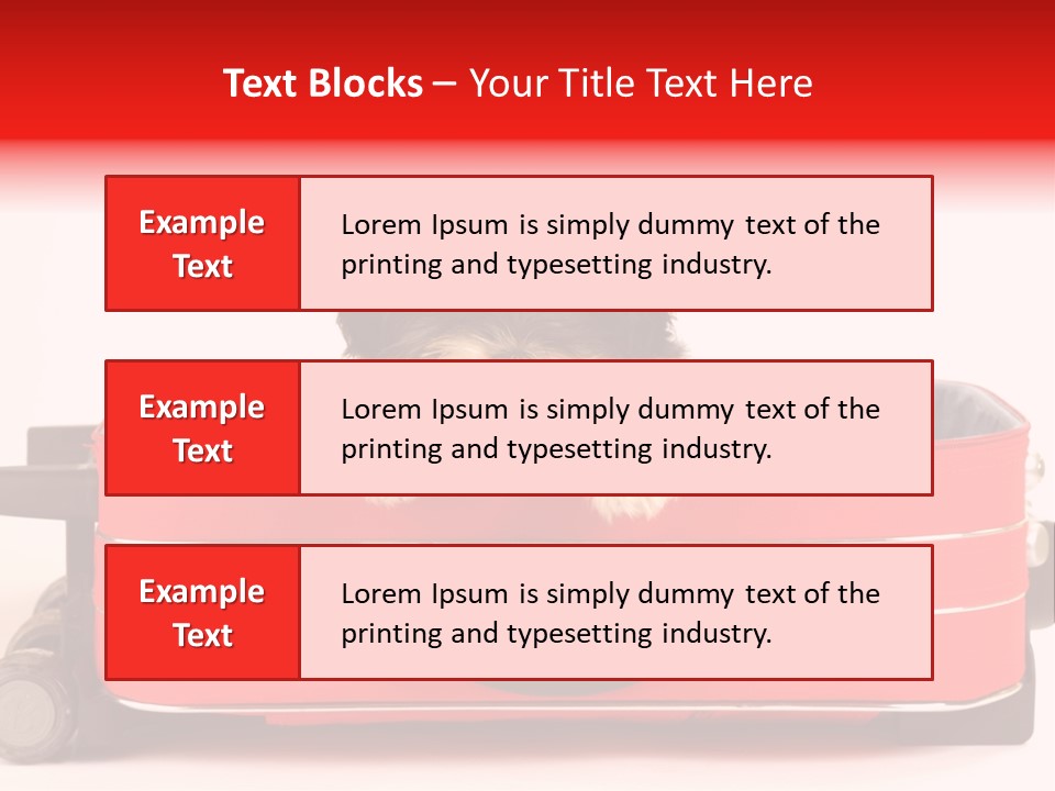 Puppy In The Suitcase PowerPoint Template