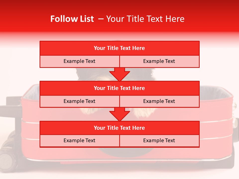 Puppy In The Suitcase PowerPoint Template