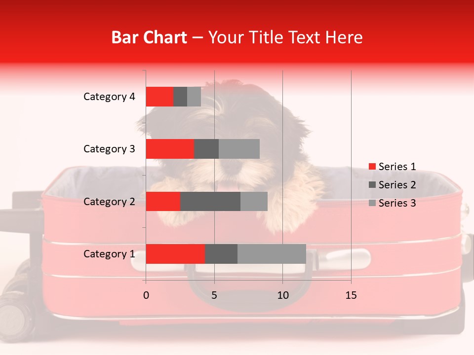 Puppy In The Suitcase PowerPoint Template