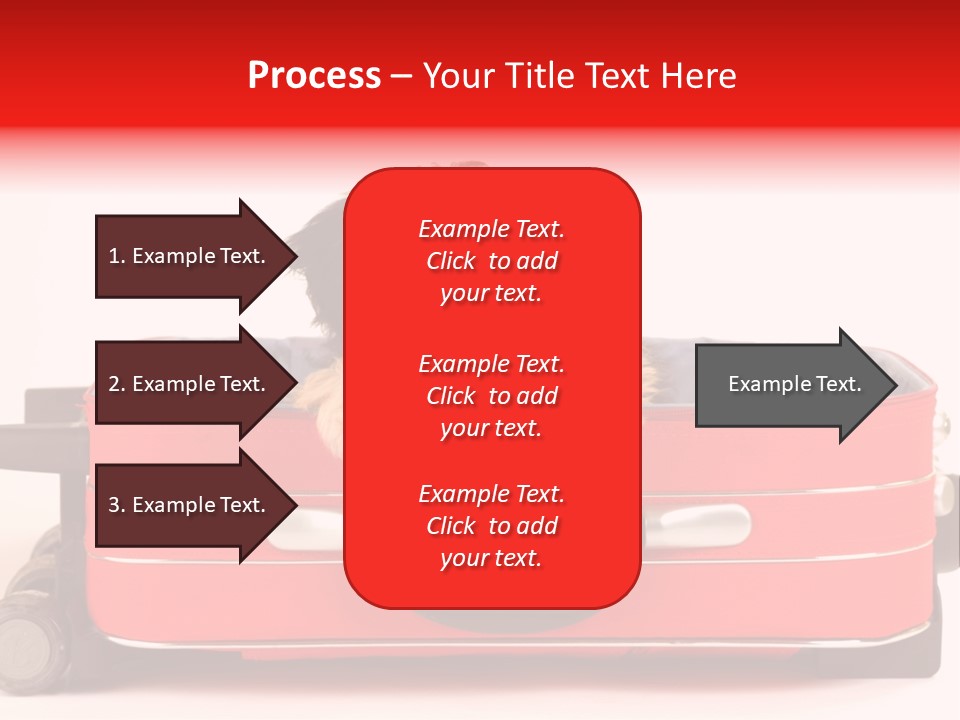 Puppy In The Suitcase PowerPoint Template