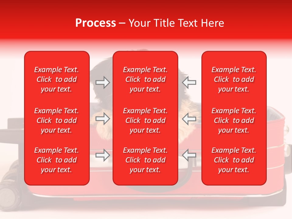 Puppy In The Suitcase PowerPoint Template