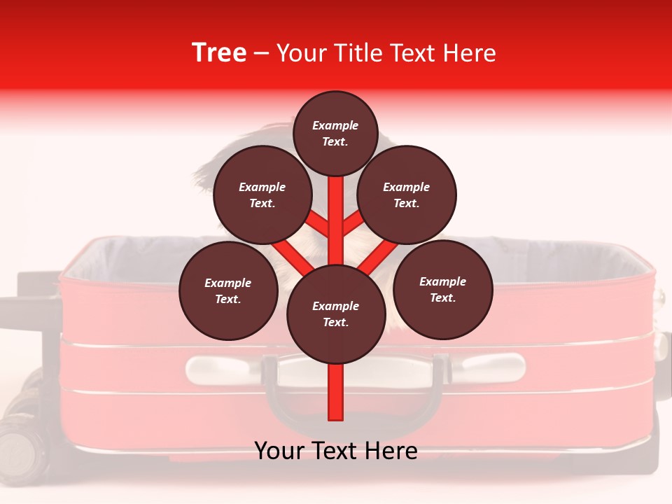 Puppy In The Suitcase PowerPoint Template